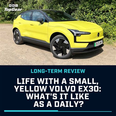 Top - We’re spending six months with a small, yellow electric Volvo