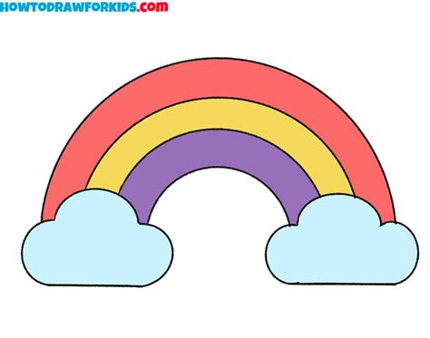 How to Draw a Rainbow for Kindergarten - Easy Tutorial For Kids