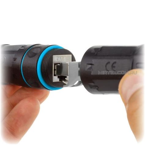 Компьютерные розетки: Герметичный соединитель RJ-45 cat.6 FTP IP68 ...