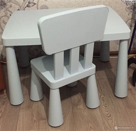 IKEA Детские стул и стол серии МАММУТ - «IKEA стол и стул серии Маммут ...