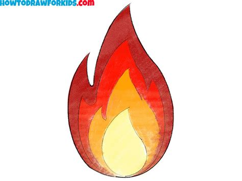 How to Draw Fire - Easy Drawing Tutorial For Kids