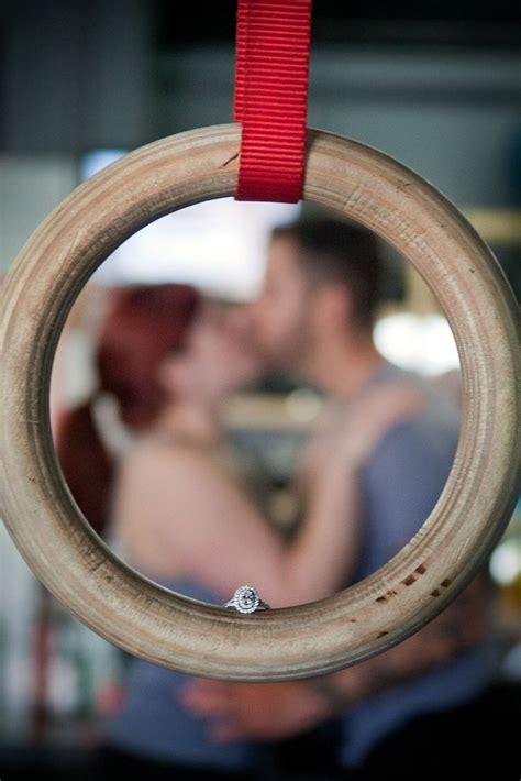 Crossfit Engagement Photo | Fit Couple, Gym Wedding