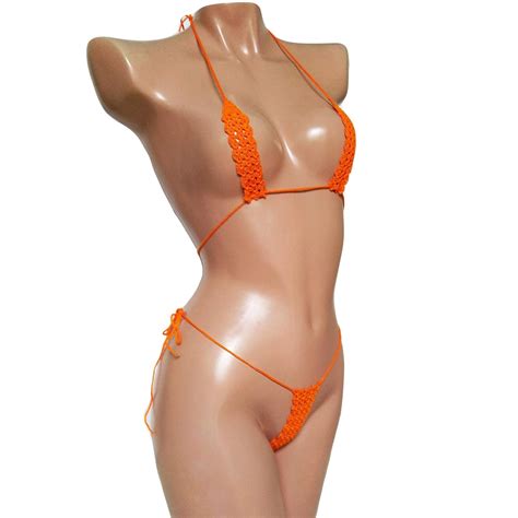 Crochet G-string bikini Extreme micro bikini See Nepal | Ubuy