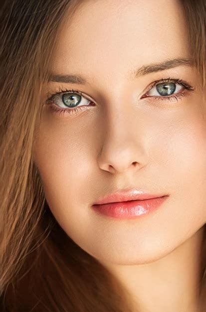 premium photo natural beauty   makeup  beautiful young woman
