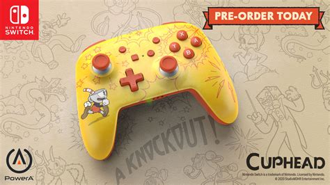 PowerA Enhanced Wireless Controller With Cuphead Design Up For Pre ...