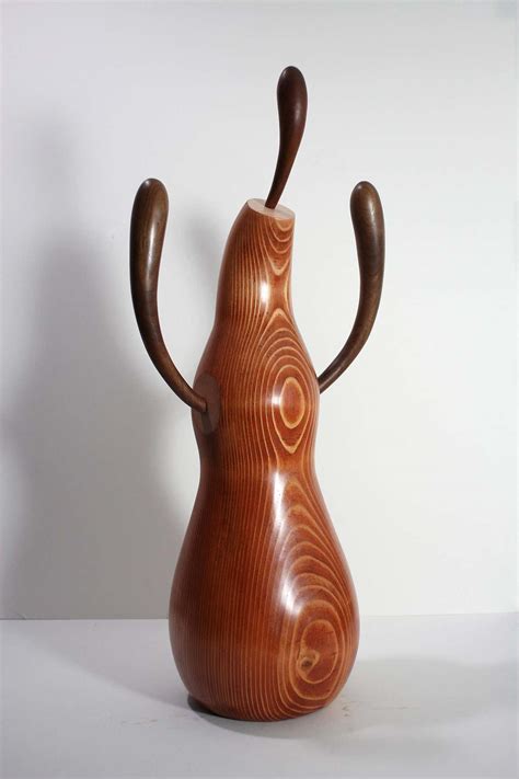 John Maloof - Abstract Sculpture in Reclaimed Wood, Pine and Walnut