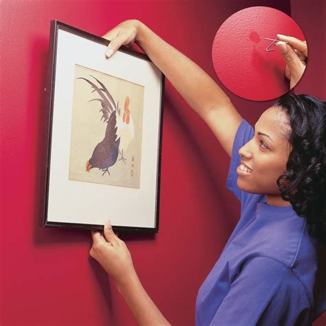 hang pictures  wall
