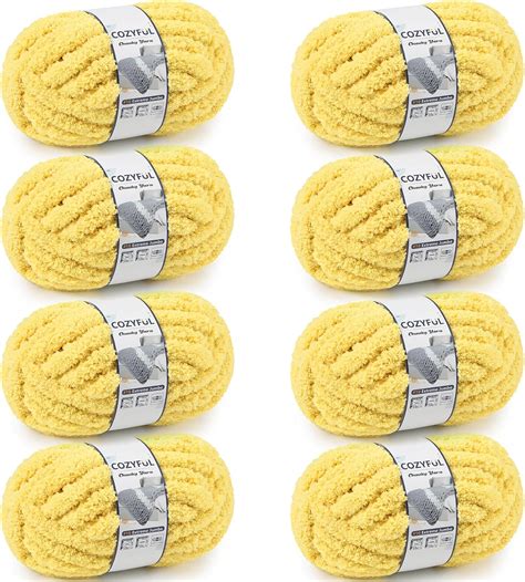 Amazon.com: Cozyful Chunky Yarn for Hand Knitting - #10 Chunky Chenille