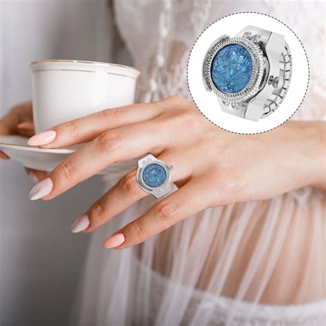 Weihnachtsgeschenk 1 stück Mode Finger Ring Uhren Tragbare Fingeruhr | eBay