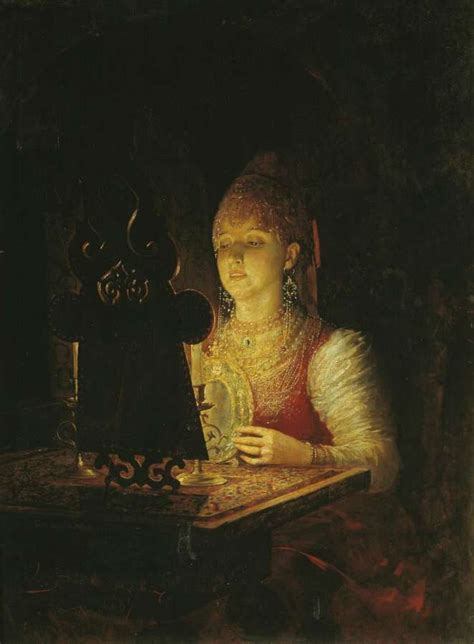 Russian costume in painting. Alexander N. Novoskoltsev. Svetlana. 1889 ...