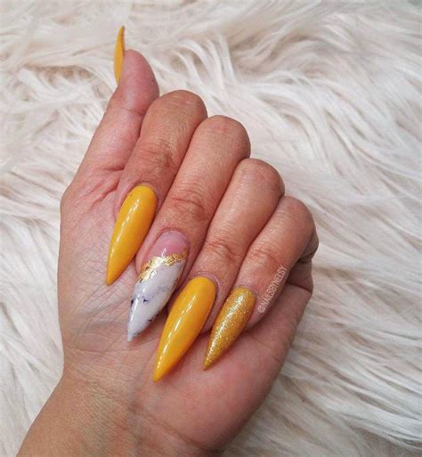 31 Trendy Mustard Yellow Nails - Ak Pal Kitchen