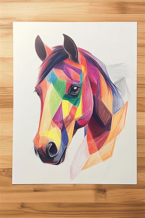 pencil horse drawing