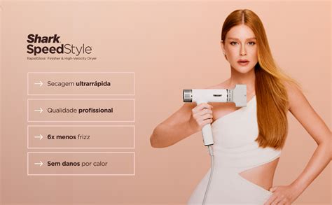 shark speedstyle secador de cabelo   cabelos crespos