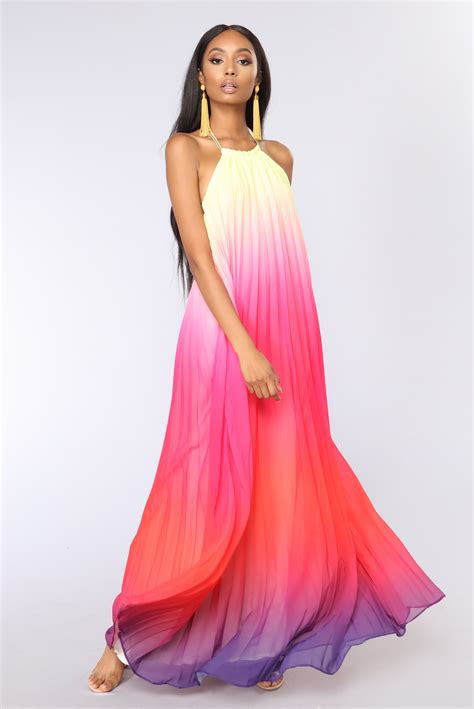 Sunset Ombre Dress - Multi | Fashion Nova