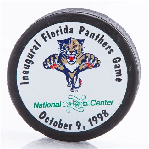 NATIONAL CAR RENTAL CENTER OPENING PUCK, 1998 - Florida Panthers ...