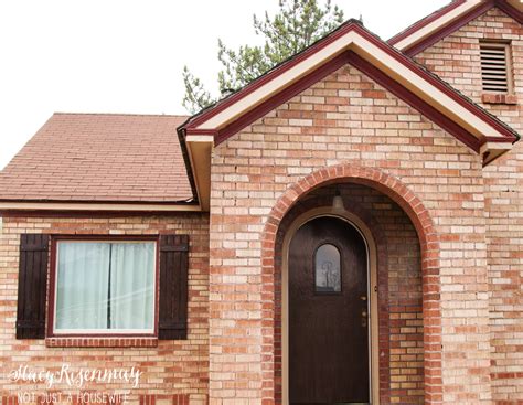 Rustic Brick Homes Shutters