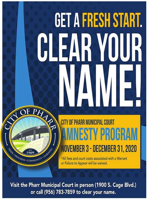 City of Pharr Municipal Court amnesty through Dec. 31st | The Advance