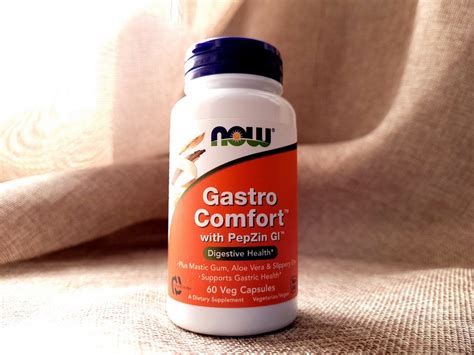 Now Foods, Gastro Comfort с PepZin GI L-карнозин, гастрит, 60 ...