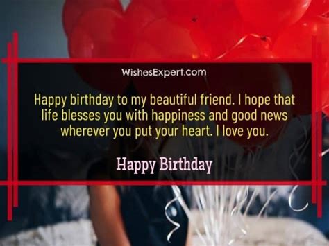 40+ Cute Happy Birthday Beautiful Friend Wishes With Images