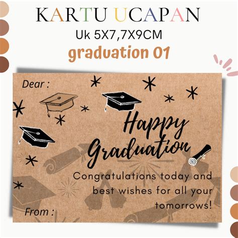 jual isi  kartu ucapan happy graduationselamat hari wisuda
