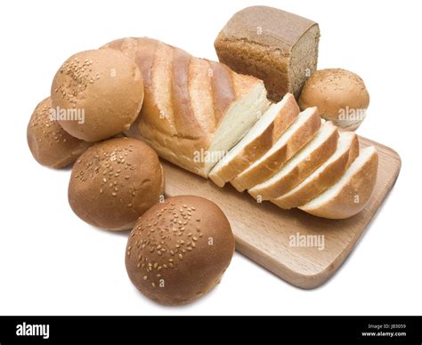 types  bread isolated  white stock photo alamy