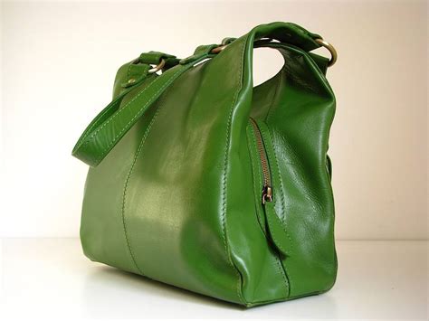 Green Leather Tote Handbag | Paul Smith