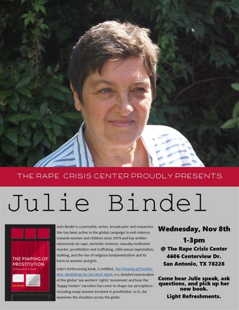 Author Event: Julie Bindel | The Rape Crisis Center for Children and Adults