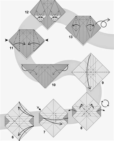 how to make a paper dragon ~ origami instructions art and craft ideas