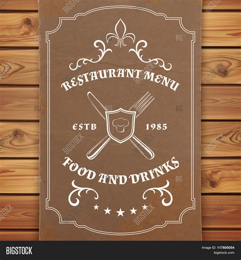 Vintage Restaurant Vector & Photo (Free Trial) | Bigstock