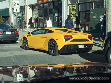 Lamborghini Gallardo spotted in Boston, Massachusetts on 05/02/2015