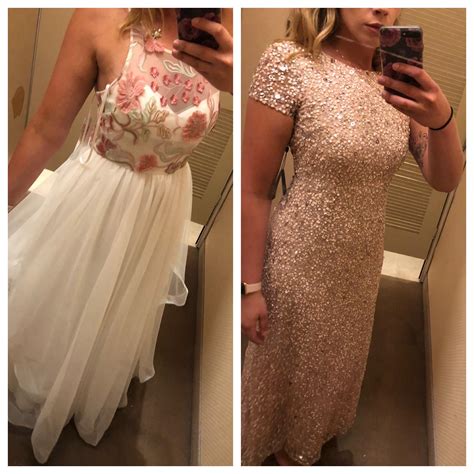 Department store closing, ended up getting 2 designer dresses totaling