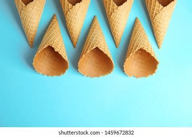 Empty Wafer Ice Cream Cones On Stock Photo 1459672832 | Shutterstock