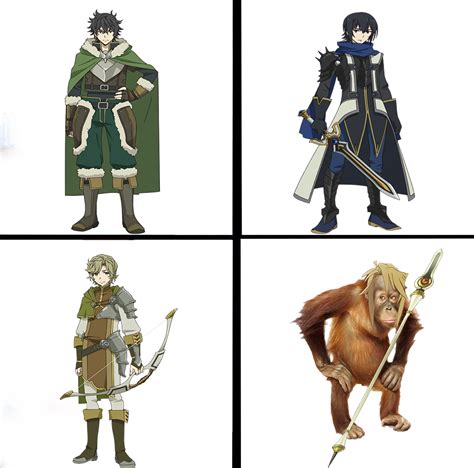All 4 heroes : r/Animemes