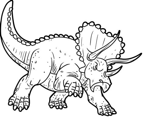 Triceratops Dinosaurs | Dinosaur coloring pages, Dinosaur coloring