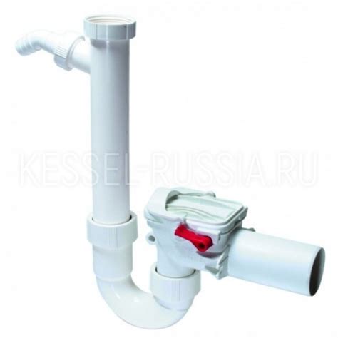 Обратный клапан для канализации Kessel STAUFIX SIPHON Ø 50 с трубным ...