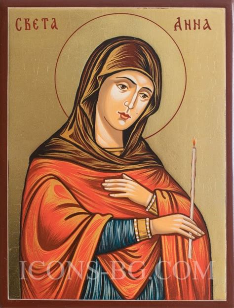 Света Анна - рисувана икона » ICONS-BG.COM