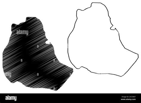 San Pedro Sula City (Republic of Honduras, Cortes Department) map vector illustration, scribble ...