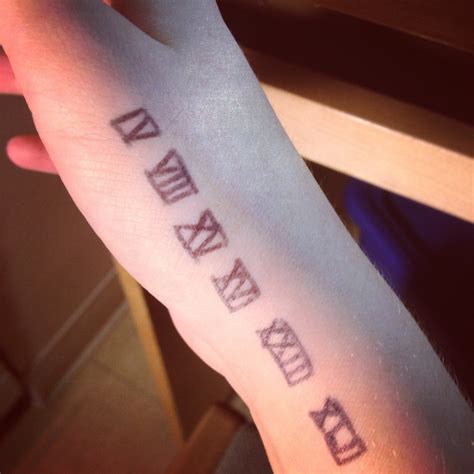 4 8 15 16 23 42 numbers from LOST in Roman numerals tattoo | Tatoo