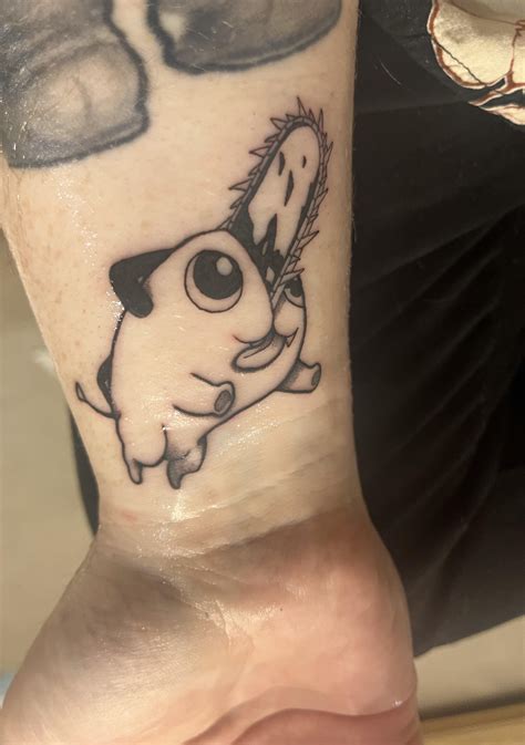 New pochita tattoo : r/Animetattoos