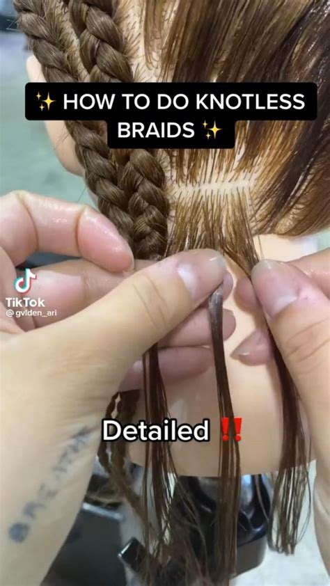 knotless braids tutorial | Braids, Human braiding hair, Parting hair