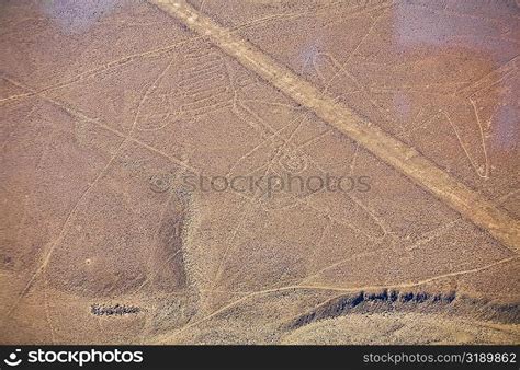 Aerial view of Nazca lines, Nazca, Peru — Stockphotos.com