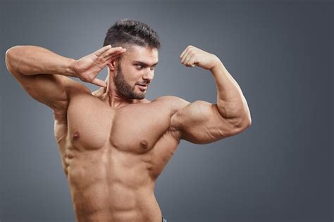 Premium Photo | Human muscle bicep growth concept