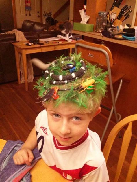 50 (Easy) Crazy Hair Day Ideas For School Boys With Short Hair | Crazy ...