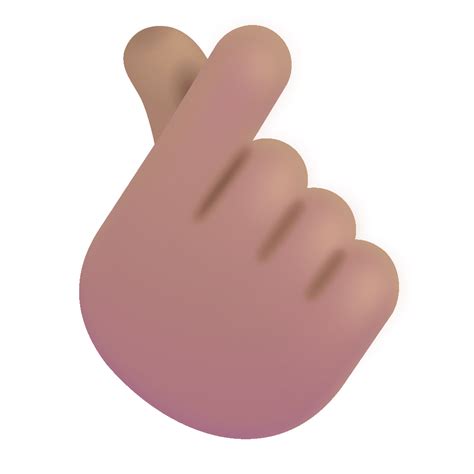 Hand With Index Finger And Thumb Crossed 3d Medium Icon | FluentUI ...