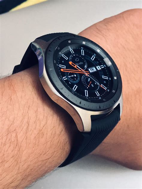 Sale > samsung galaxy watch silver 46mm onyx black > in stock