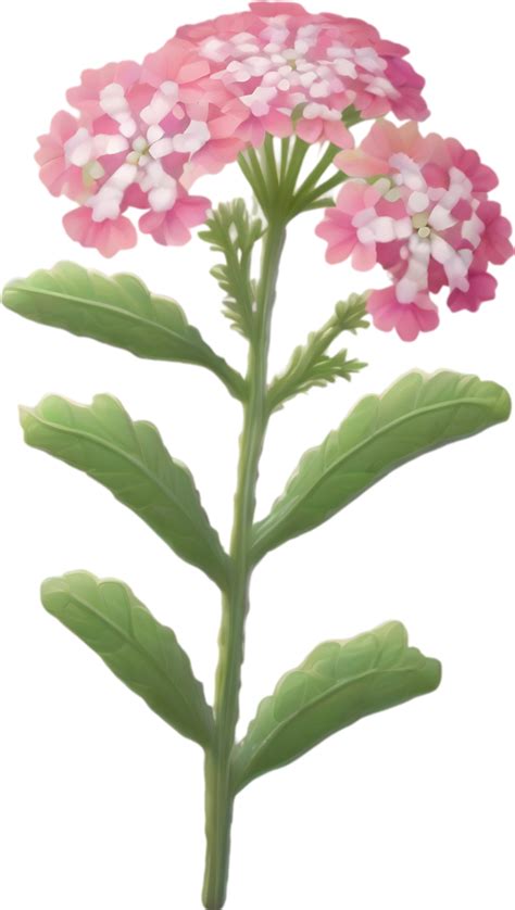 a cute colorful long-stem Desert Sand Verbena flower icon. AI-Generated ...