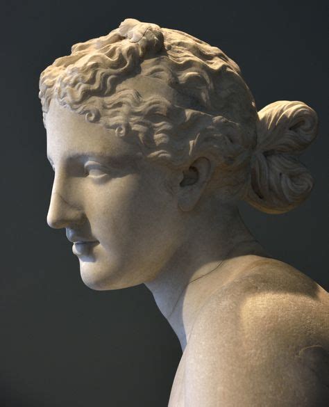 Statue of Aphrodite signed by Menophantos (close-up) Greek fine-graine ...