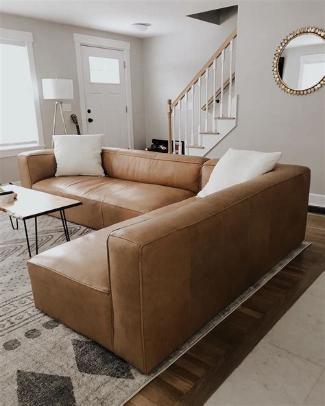 article tan leather sectional leather sofa living room home living