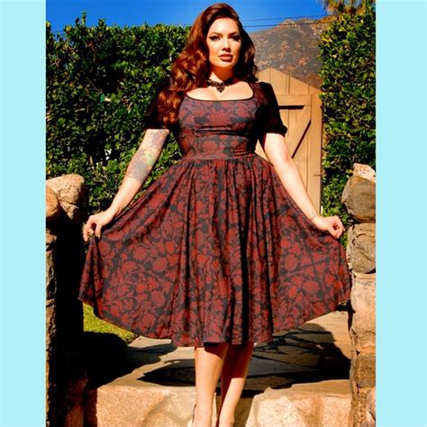 pinup couture dresses rare nwt pinup couture amara swing dress red