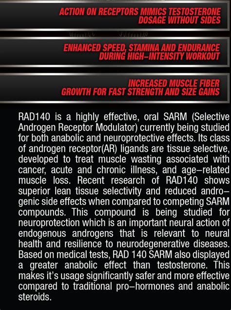 RAD-140 by Hardcore Formulations, LEAN MASS, STRENGTH, SPEED, RAD 140 ...